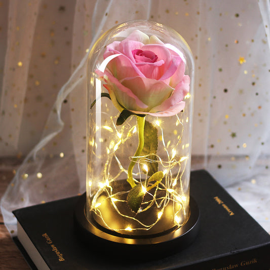 Rosa™ Lampenkap met roos LED-striplicht